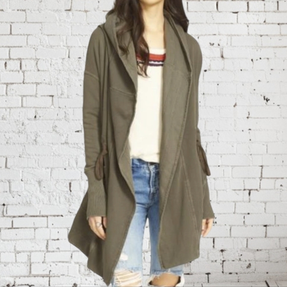 FREE PEOPLE Studio City Open Cardigan/ Jacket / Coat ~ EUC - Picture 4 of 12